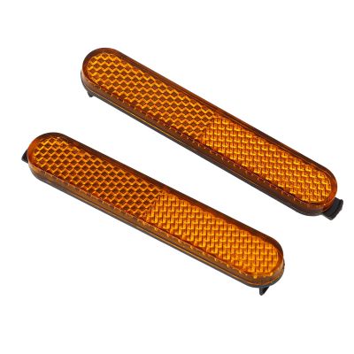 1 Pair Electric Scooter Warning Reflector Reflective Strip Front Rear Side Wheel Cover Reflector Night Safety Warning Strip for for Electric Scooters Bicycles