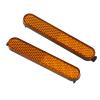 1 Pair Electric Scooter Warning Reflector Reflective Strip Front Rear Side Wheel Cover Reflector Night Safety Warning Strip for for Electric Scooters Bicycles