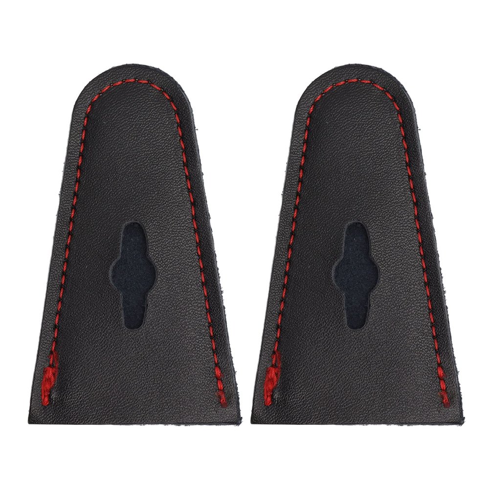VGEBY Longbow Bow Tip Protector, 1Pair Recurve Bow Tip Protector Leather Bow Tip Guard for Outdoor Recurve Bow (Black)