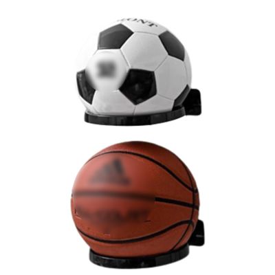 JLXJYS Basketball Rack 2 PC Pieces Wall, Basketball Soccer Storage Rack Sports Equipment Organizer, for School Garage Nursery School Gym Black