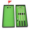 NDNCZDHC Golf Pen Set, Mini Desktop Golf Ball Pen Gift Set Including 3PCS Mini Golf Ball Pen, Two Balls and Flag, Stationery Decorations for Golfer Fans view 3