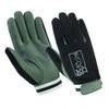 BTR BORN TO RACE Cricket Batting Gloves Full Finger Light Weight Arm/Wrist Guard Protector Baseball Gloves Unisex Design (Black/Green, L) view 1