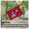 AGAS Alabama Collegiate Plastic Swirler Flag - 12x18 Inch | Alabama 18 Football Helmet Logo | Single Layered 1 Ply Nylon | Built-in Plastic Swirler Handle Bar | Double Stitched Corners & Double Folded Ends view 3