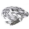 HILASON Horse Roping Lead Rope Riding Poly White & Black 9 Ft Snaps | Barrel Reins Racing Contest Western for Horses Weaver view 1