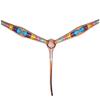 HILASON Western Horse Genuine Leather Breast Collar Tan view 1