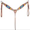 HILASON Western Horse Genuine Leather Breast Collar Tan view 2