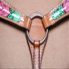 HILASON Western Horse Genuine Leather Breast Collar Tan view 3