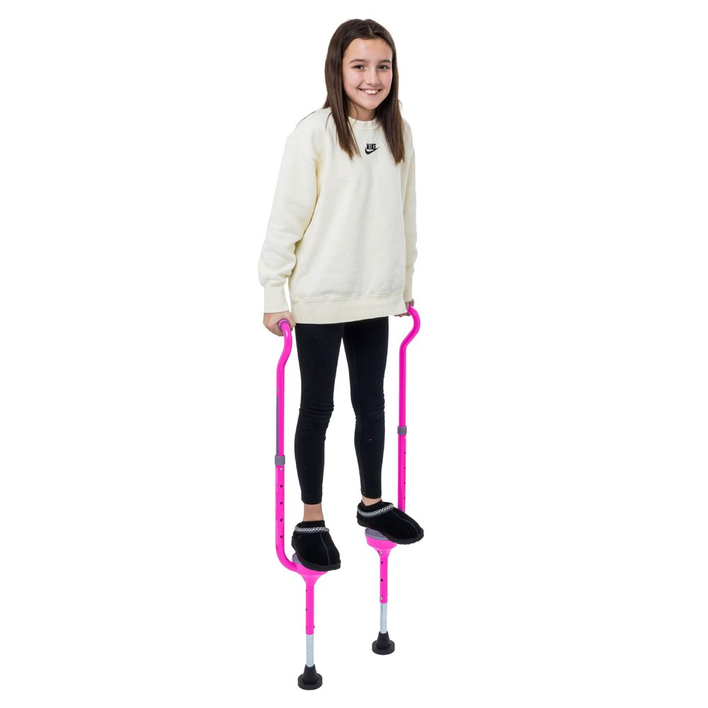 Flybar Maverick Walking Stilts for Kids Ages 5 +, Weights Up to 190 Lbs - Adjustable Foam Handles with Wide Stance Foot Pegs - Fun Outdoor Toys for Girls & Boys