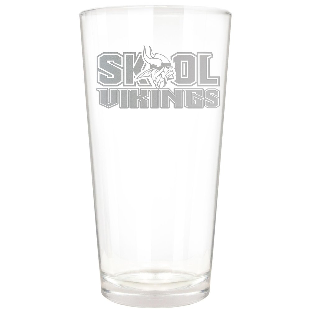 Minnesota Vikings Etched 16oz. Rally Cry Pint Glass