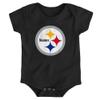 Outerstuff Newborn & Infant Black Pittsburgh Steelers Team Logo Bodysuit view 1