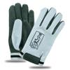 BTR BORN TO RACE Cricket Batting Gloves Full Finger Light Weight Arm/Wrist Guard Protector Baseball Gloves Unisex Design (White/Green, XL) view 2
