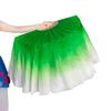 HEARTTOUCH Women Short Silk Belly Dance Fan Veils Hand Made Taichi Kungfu Silk Dancing Fans for Dance Performance (Green,36-50) view 2