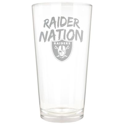 Great American Products Las Vegas Raiders Etched 16oz. Rally Cry Pint Glass