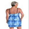 24th & Ocean Women's Standard High Neck Dress Swimsuit Cover Up, Indigo//Sea's The Dye view 2