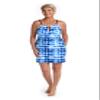 24th & Ocean Women's Standard High Neck Dress Swimsuit Cover Up, Indigo//Sea's The Dye view 3