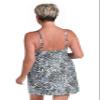 24th & Ocean Women's High Neck Dress Swimsuit Cover Up, Multi//Desert Spot, Small view 2