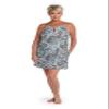 24th & Ocean Women's High Neck Dress Swimsuit Cover Up, Multi//Desert Spot, Small view 3