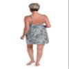 24th & Ocean Women's High Neck Dress Swimsuit Cover Up, Multi//Desert Spot, Small view 4