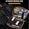 ACEXIER Molle Tactical First Aid Kit Medical Bag Outdoor Hunting Camping Survival Emergency Tool Attacker Medical Bag Military Pouch (Green) view 2