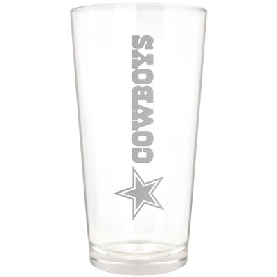 Great American Products Dallas Cowboys Etched 16oz. Vertical Rally Cry Pint Glass