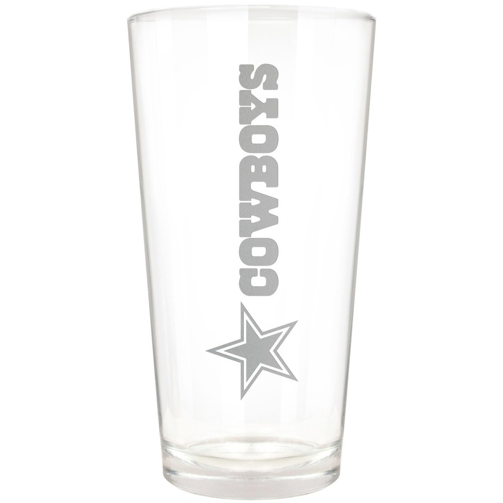 Great American Products Dallas Cowboys Etched 16oz. Vertical Rally Cry Pint Glass