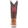 Vaccari Men's James Hand-Corded Top University of Oklahoma Sooners Embroidery Antique Tan Gator Belly Leather Narrow Square Toe Cowboy Boots - 9 EE view 4