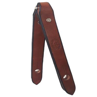 Double Diamond Halter Co. Inc #4500 Dark Burgundy Western Leather Slobber Straps