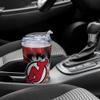 Rico Industries NHL Hockey New Jersey Devils Team Color Tie Dye 24oz Metallic Acrylic Tumbler with Hinged Lid, Officially Licensed Double Wall Tumbler with Straw view 4