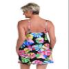 24th & Ocean Women's High Neck Dress Swimsuit Cover Up, Multi//Tropiflage, Small view 2