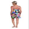 24th & Ocean Women's High Neck Dress Swimsuit Cover Up, Multi//Tropiflage, Small view 4