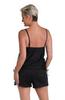 24th & Ocean Women's Side Tie Tankini Swimsuit Top, Black//Solids, Small view 2