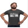 5X-Large Heather Black Mens USA American Flag Try That in A Small Town T-Shirt view 2