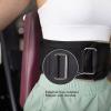 Waist Compression Brace, Black, Adjustable Lumbar Support Belt with Reinforced Metal Buckle, EVA and Nylon, for Male, M view 2