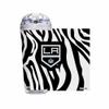 Rico Industries NHL Hockey Los Angeles Kings Zebra Stripes 24oz Acrylic Glitter Tumbler with Hinged Lid, Officially Licensed Double Wall Tumbler with Straw view 1