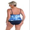 24th & Ocean Women's Side Tie Tankini Swimsuit Top, Indigo//Sea's The Dye, Small view 2