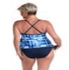 24th & Ocean Women's Side Tie Tankini Swimsuit Top, Indigo//Sea's The Dye, Small view 3