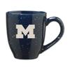 Rico Industries NCAA Michigan Wolverines Primary 16 oz Team Color Laser Engraved Speckled Ceramic Coffee Mug view 1