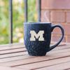 Rico Industries NCAA Michigan Wolverines Primary 16 oz Team Color Laser Engraved Speckled Ceramic Coffee Mug view 3