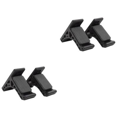 INOOMP 2pairs Wall-Mounted Bow Rack Elegant Display Hangers for Bows Easy Installation Adhesive Design Protective Sponge Pads for Home and Hunting Collectors