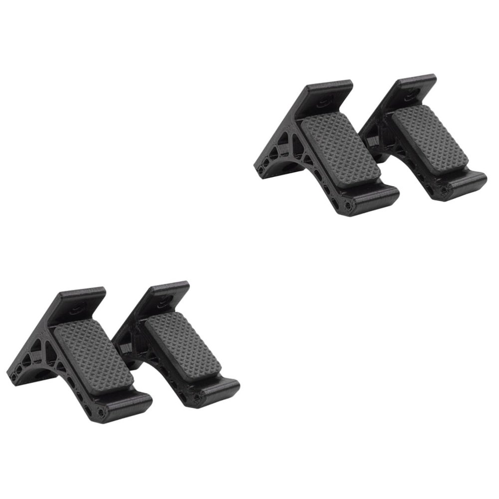 INOOMP 2pairs Wall-Mounted Bow Rack Elegant Display Hangers for Bows Easy Installation Adhesive Design Protective Sponge Pads for Home and Hunting Collectors