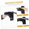 INOOMP 2pairs Wall-Mounted Bow Rack Elegant Display Hangers for Bows Easy Installation Adhesive Design Protective Sponge Pads for Home and Hunting Collectors view 2