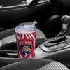 Rico Industries NHL Hockey Florida Panthers Zebra Stripes 24oz Acrylic Glitter Tumbler with Hinged Lid, Officially Licensed Double Wall Tumbler with Straw view 4