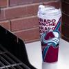 Rico Industries NHL Hockey Colorado Avalanche 24oz Acrylic Tumbler with Hinged Lid, Officially Licensed Double Wall Tumbler with Straw view 2