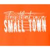 5X-Large Orange Mens USA American Flag Try That in A Small Town T-Shirt view 4