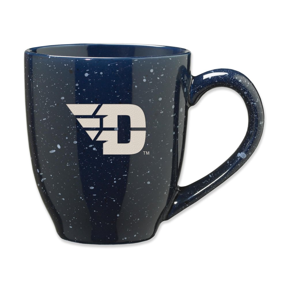 Rico Industries NCAA Dayton Flyers Primary 16 oz Team Color Laser Engraved Speckled Ceramic Coffee Mug