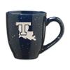 Rico Industries NCAA Louisiana Tech Bulldogs Primary 16 oz Team Color Laser Engraved Speckled Ceramic Coffee Mug view 1