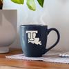 Rico Industries NCAA Louisiana Tech Bulldogs Primary 16 oz Team Color Laser Engraved Speckled Ceramic Coffee Mug view 2