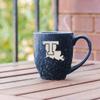 Rico Industries NCAA Louisiana Tech Bulldogs Primary 16 oz Team Color Laser Engraved Speckled Ceramic Coffee Mug view 3