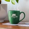 Rico Industries NCAA Ohio Bobcats Primary 16 oz Team Color Laser Engraved Speckled Ceramic Coffee Mug view 2