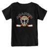 Anaheim Team Mask Kid's Fan T-Shirt for Hockey Fans (Black Shirt, YXS) view 1